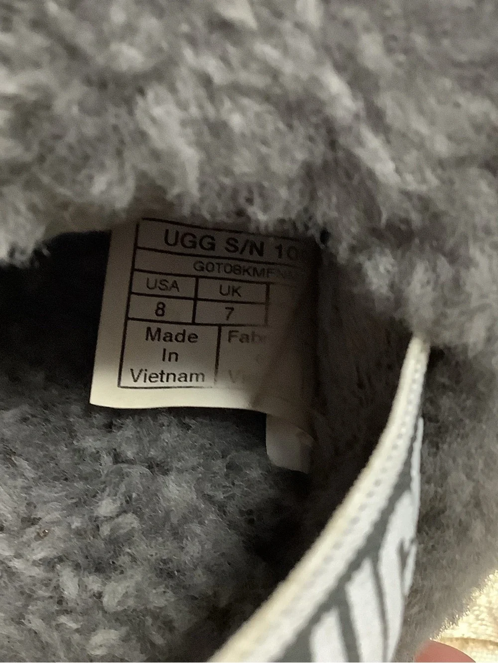 UGG plush shearling